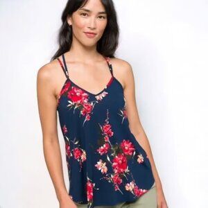Papermoon Blue and Red Tank Top